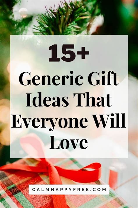 generic gift ideas